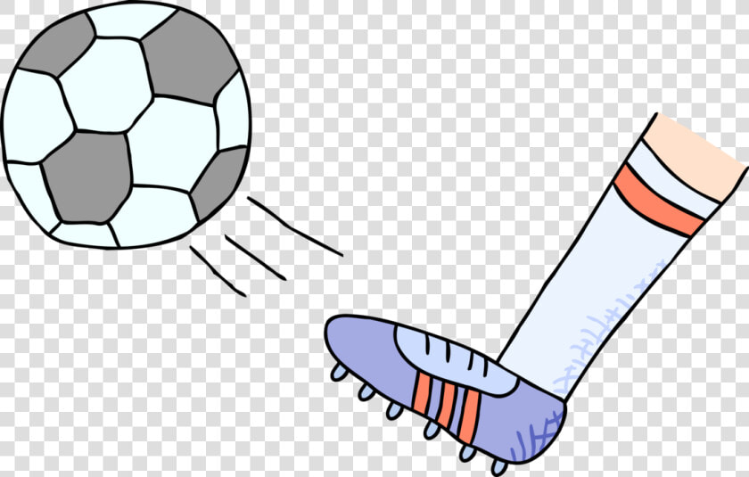 Feet Clipart Soccer   Kicking A Ball Foot Clipart  HD Png DownloadTransparent PNG