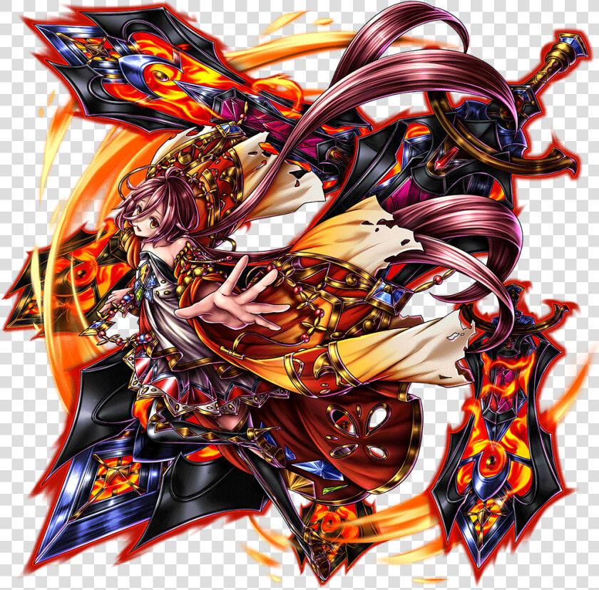 Flame Spirit Empress Lian Full Art   Illustration  HD Png DownloadTransparent PNG