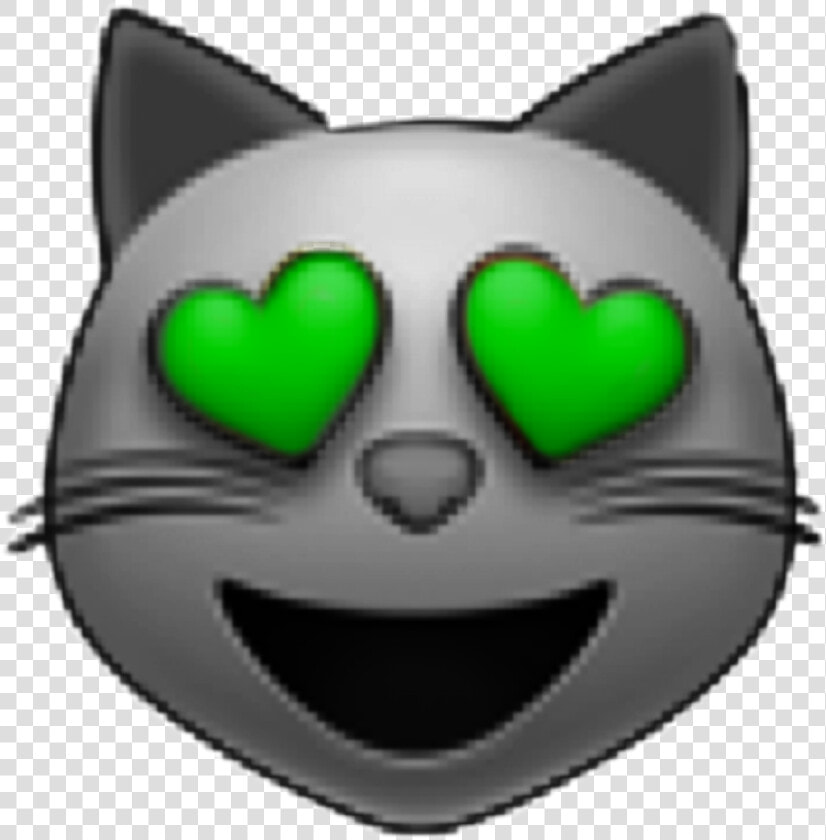  catemoji  cat  hearteye  hearteyes  heartemoji  kitty   Smiley  HD Png DownloadTransparent PNG