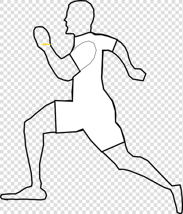 Man  Runner  White  Running    Jogging Diagram  HD Png DownloadTransparent PNG