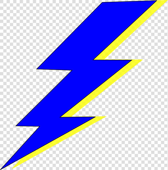 Lightning Bolt Right Svg Clip Arts   Blue And Yellow Lightning Bolt  HD Png DownloadTransparent PNG