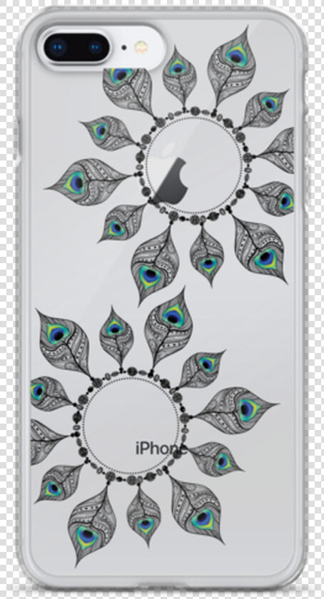 Peacock Feather Circles Iphone Case   Mobile Phone Case  HD Png DownloadTransparent PNG