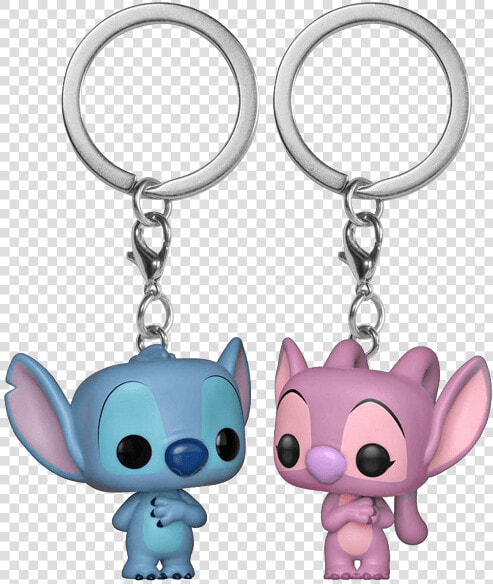 Stitch And Angel Valentine S Day Funko Keychain   Funko Pop Keychain Stitch  HD Png DownloadTransparent PNG