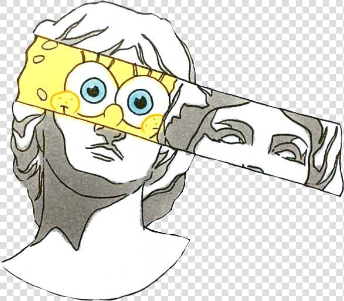  aesthetic  greek  statue  spongebob  freetoedit   Statue Drawing Aesthetic  HD Png DownloadTransparent PNG