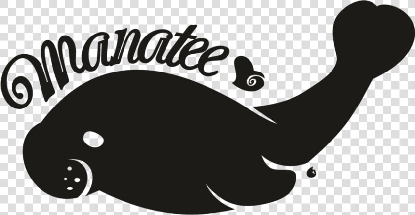 Transparent Manatee Png   Black And White Manatee Vector  Png DownloadTransparent PNG