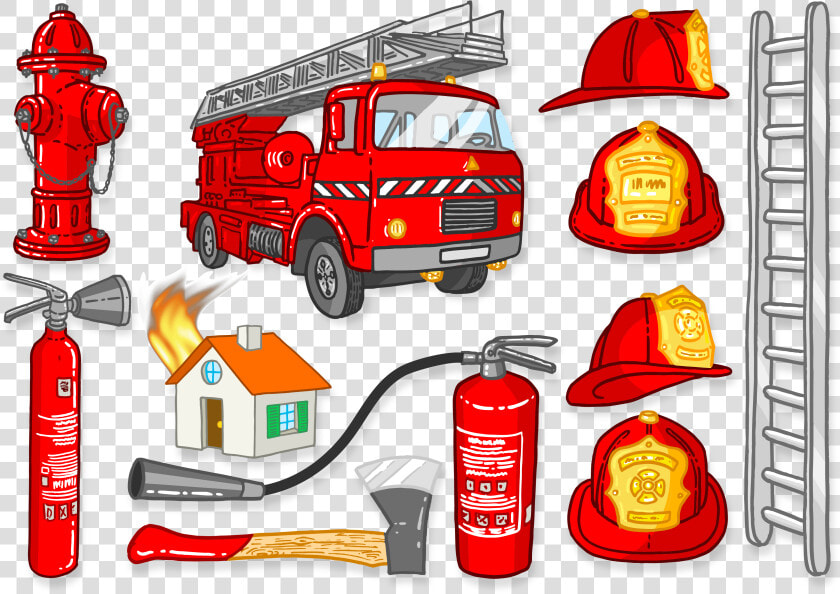 Firefighter Clipart Fire Engine   Things Found In Fire Station  HD Png DownloadTransparent PNG