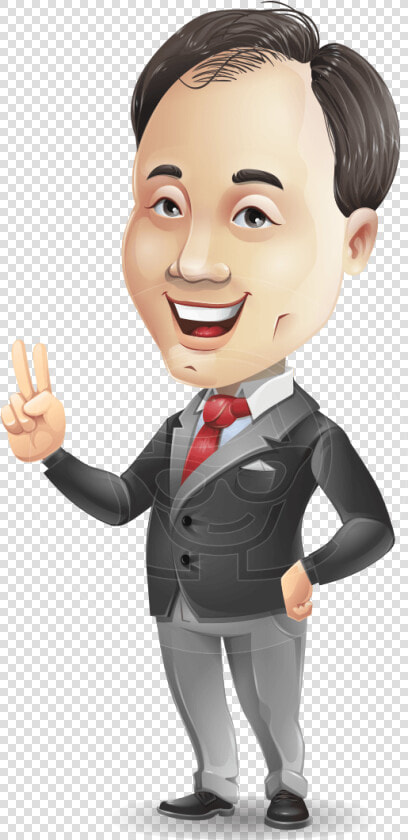 Transparent Asian Man Png   Business Character Cartoon Png  Png DownloadTransparent PNG