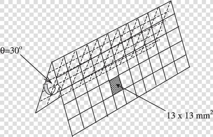 Schematic Of Metal Mesh For The Roughness Used In This   Technical Drawing  HD Png DownloadTransparent PNG