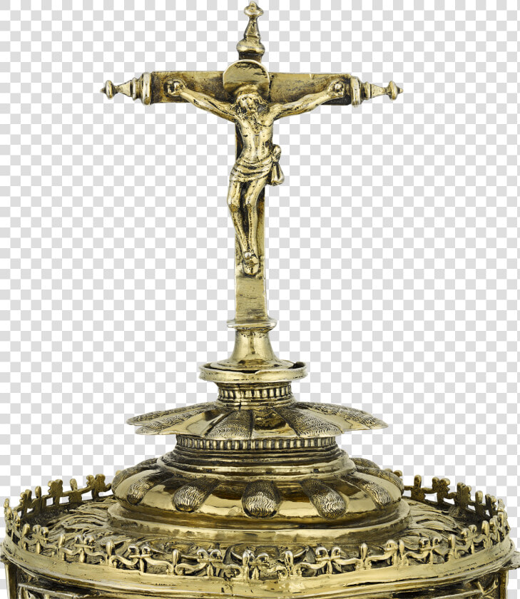 16th Century Spanish Silver Gilt Monstrance   Medieval Silver Gold Gilt Crucifix 16th Century Ad  HD Png DownloadTransparent PNG