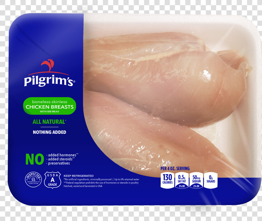 Boneless Skinless Breast With Rib Meat   Chicken Breast  HD Png DownloadTransparent PNG