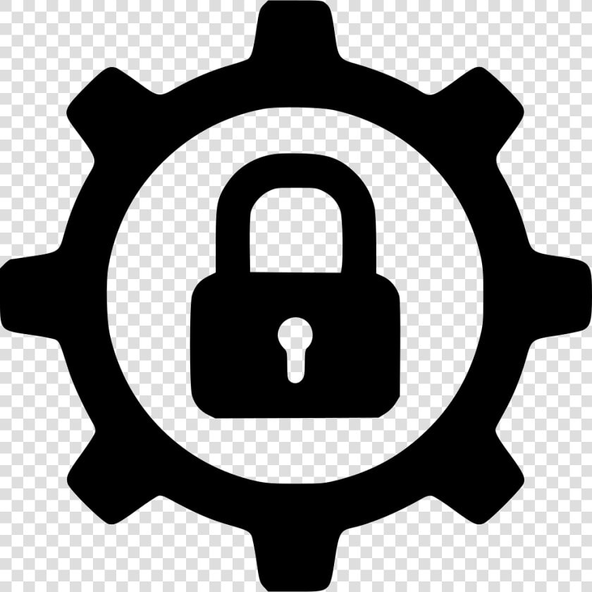 Gear Lock Safe Secure Password Settings Configure   Gear Man Icon  HD Png DownloadTransparent PNG