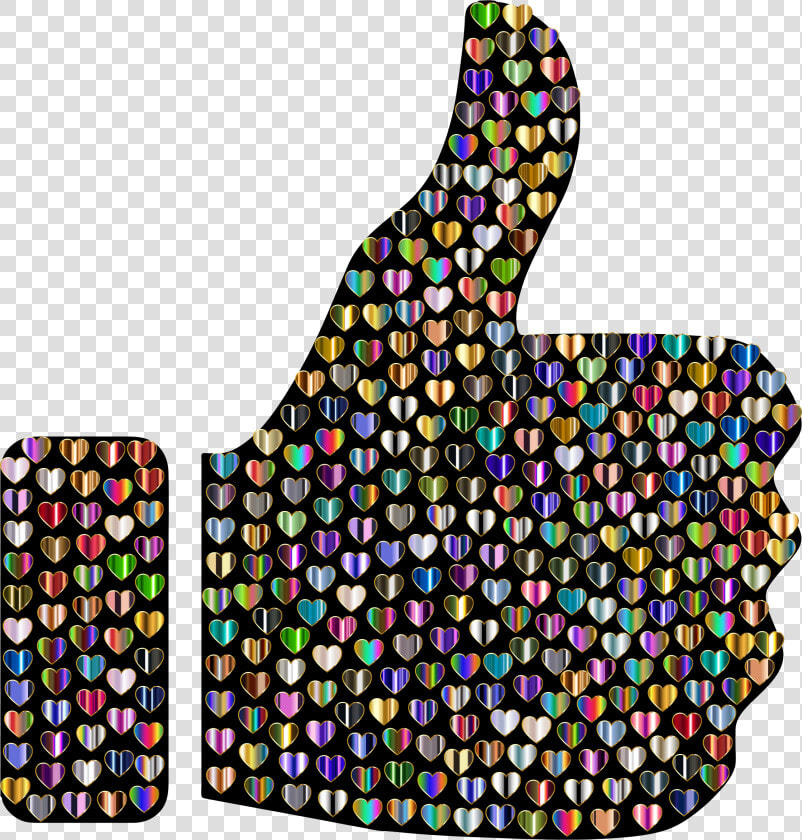 Jelly Bean thumb Signal thumb   Thumbs Up Hearts  HD Png DownloadTransparent PNG