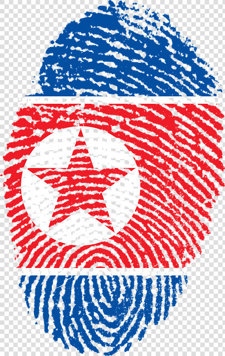 North Korea  Flag  Fingerprint  Country  Pride   Morocco Fingerprint  HD Png DownloadTransparent PNG