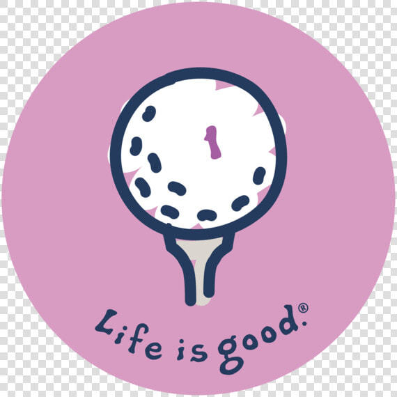 Golf Tee Sticker   Life Is Good Golf Stickers  HD Png DownloadTransparent PNG