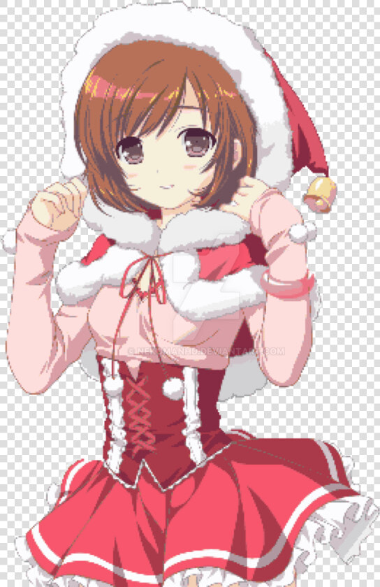 Christmas Light Yagami Lamperouge Manga   Anime Girl Santa Claus  HD Png DownloadTransparent PNG