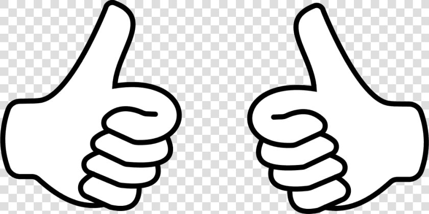 Thumbs Up Free Clip Art Of Clipart Outline Transparent   Thumbs Up Clipart Outline  HD Png DownloadTransparent PNG