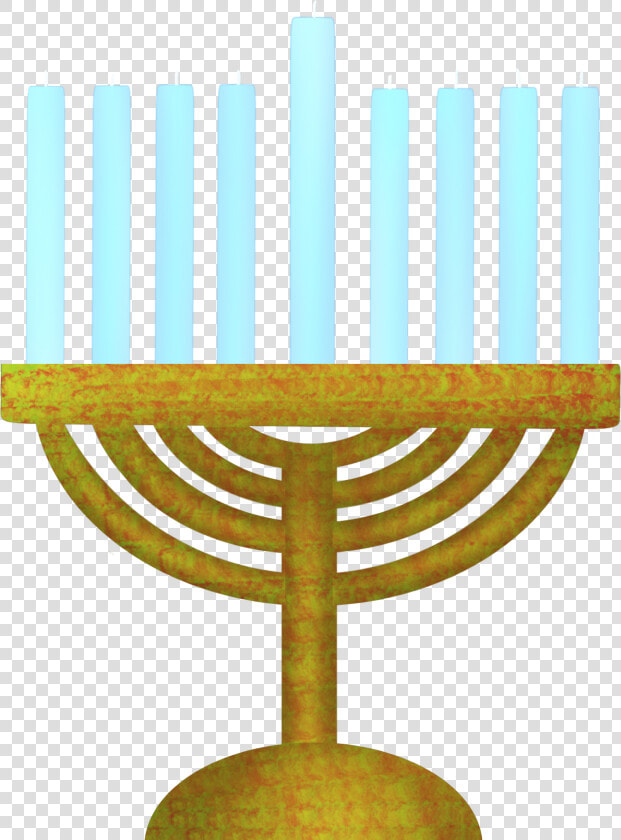  hanukkah  menorah  gold  blue  candles  mydrawing   Menorah  HD Png DownloadTransparent PNG