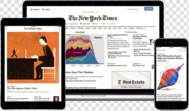 View The New York Times From Any Digital Device   New York Times Digitale  HD Png DownloadTransparent PNG