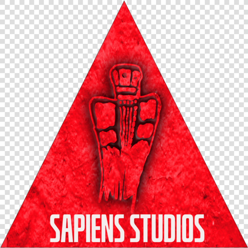 Sapiens Studios Second Red Triangulo White   Poster  HD Png DownloadTransparent PNG