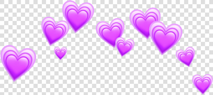 Heart Hearts Purple Crown Tumblr Emoji   Blue Heart Crown Png  Transparent PngTransparent PNG