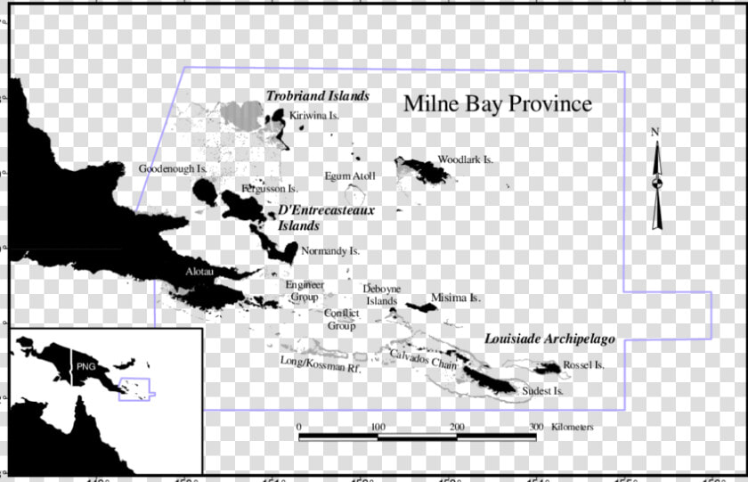 Milne Bay Province Map  HD Png DownloadTransparent PNG