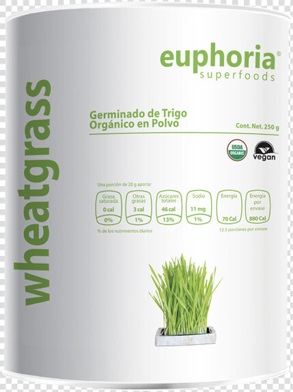 Euphoria  Wheatgrass En Polvo   250 G   Sweet Grass  HD Png DownloadTransparent PNG