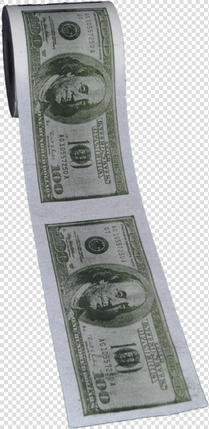 Printed Toilet Paper   100 Dollar Bill  HD Png DownloadTransparent PNG