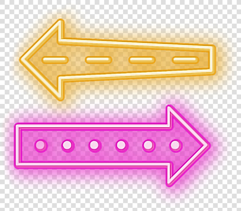 Arrow Neon Arrowneon Pinkyellow Pinkneon Yellowneon   Colorfulness  HD Png DownloadTransparent PNG