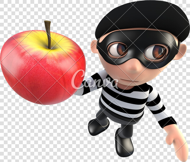 Clip Art D Cartoon Burglar   Funny Shopping Basket  HD Png DownloadTransparent PNG