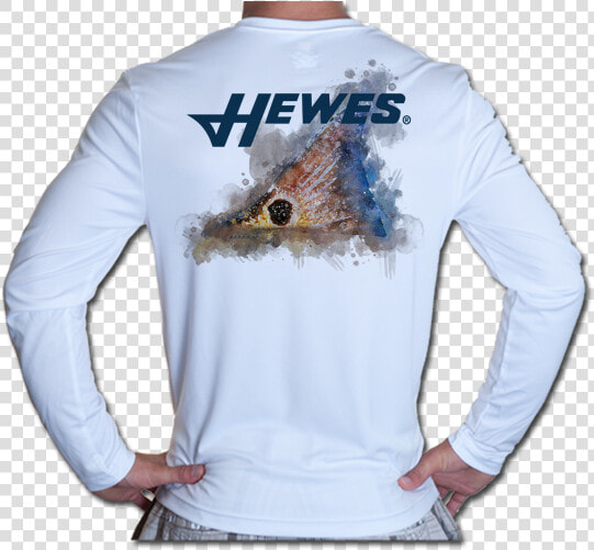 Hewes L s Technical Fishing Shirt Tailing Red Watercolor   Hewes  HD Png DownloadTransparent PNG