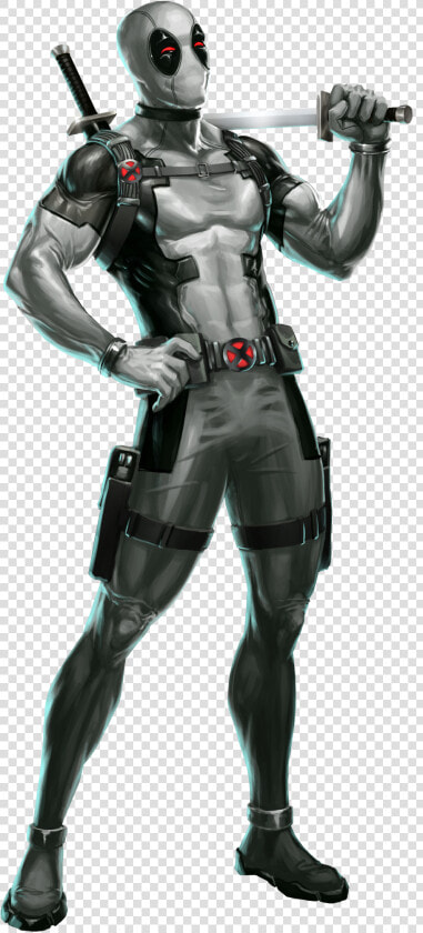 Deadpool Uncanny X force   Deadpool Black And White Png  Transparent PngTransparent PNG