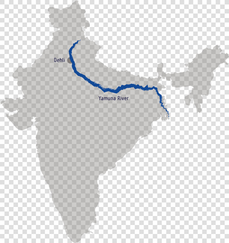 800 X 800   River Yamuna In India Map  HD Png DownloadTransparent PNG