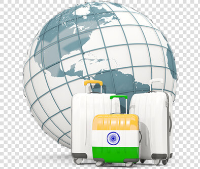 Bags On Top Of Globe   Globe  HD Png DownloadTransparent PNG