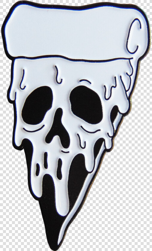 Poisoned Pizza Pin   Skull Tattoo Design  HD Png DownloadTransparent PNG