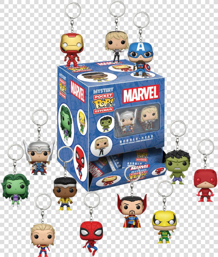 Marvel Mystery Pocket Pop Key Chains   Funko Pocket Pop Marvel  HD Png DownloadTransparent PNG