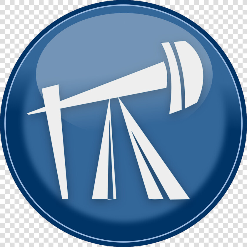 Energy  Oil  Petroleum  Refinery  Button  Blue  Glossy   Oil Rig Icon Pixabay  HD Png DownloadTransparent PNG