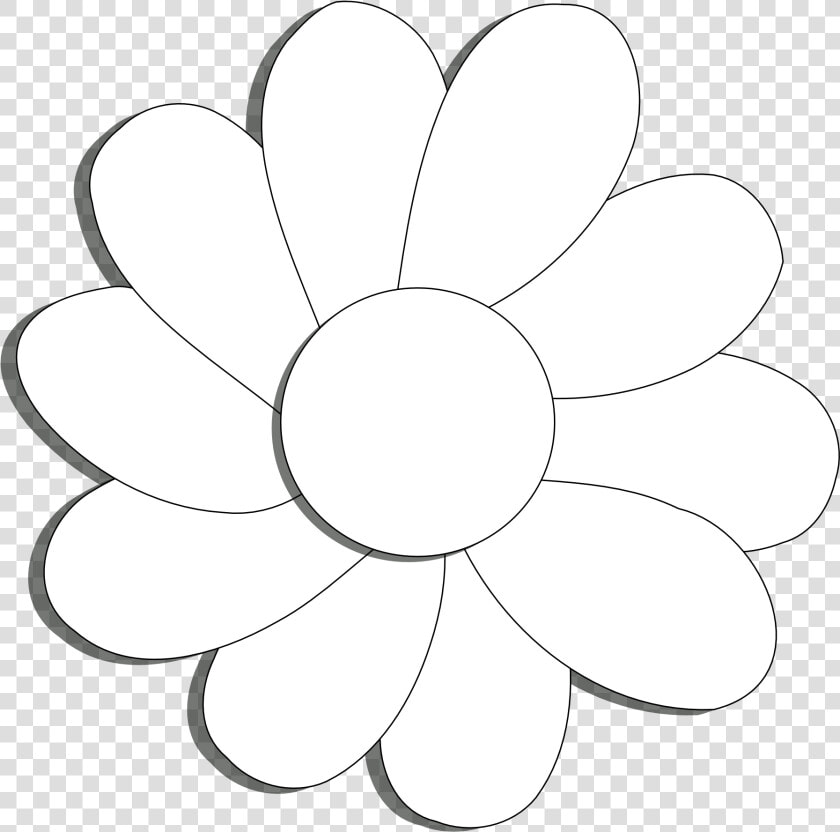 Daisies Clipart Flowerblack   White Flower On Black Background Clip Art  HD Png DownloadTransparent PNG