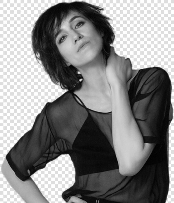 Charlotte Gainsbourg Black And White   Charlotte Gainsbourg  HD Png DownloadTransparent PNG