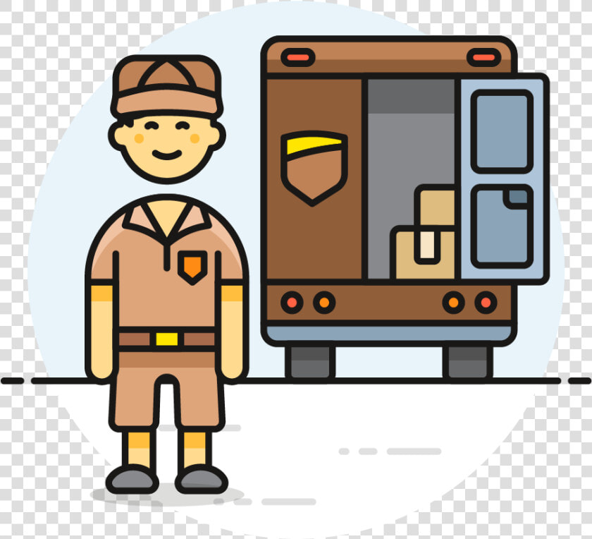 21 Mailman Truck Female Caucasian   Cartoon Mailman Transparent Background  HD Png DownloadTransparent PNG