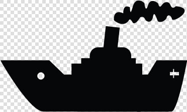 Yacht  Cargo  Cruise  Ship  Vessel Icon   Silhouette  HD Png DownloadTransparent PNG