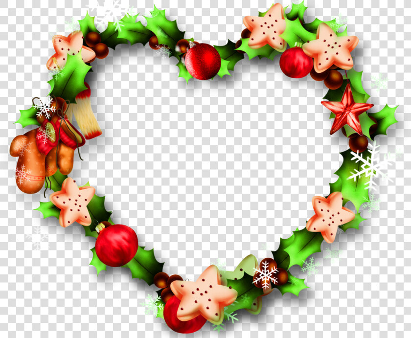 Adornos De Corazón Para Navidad   Corazon De Navidad Png  Transparent PngTransparent PNG