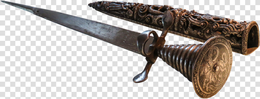 Dagger And Ornate Sheath   Old Knife Png  Transparent PngTransparent PNG