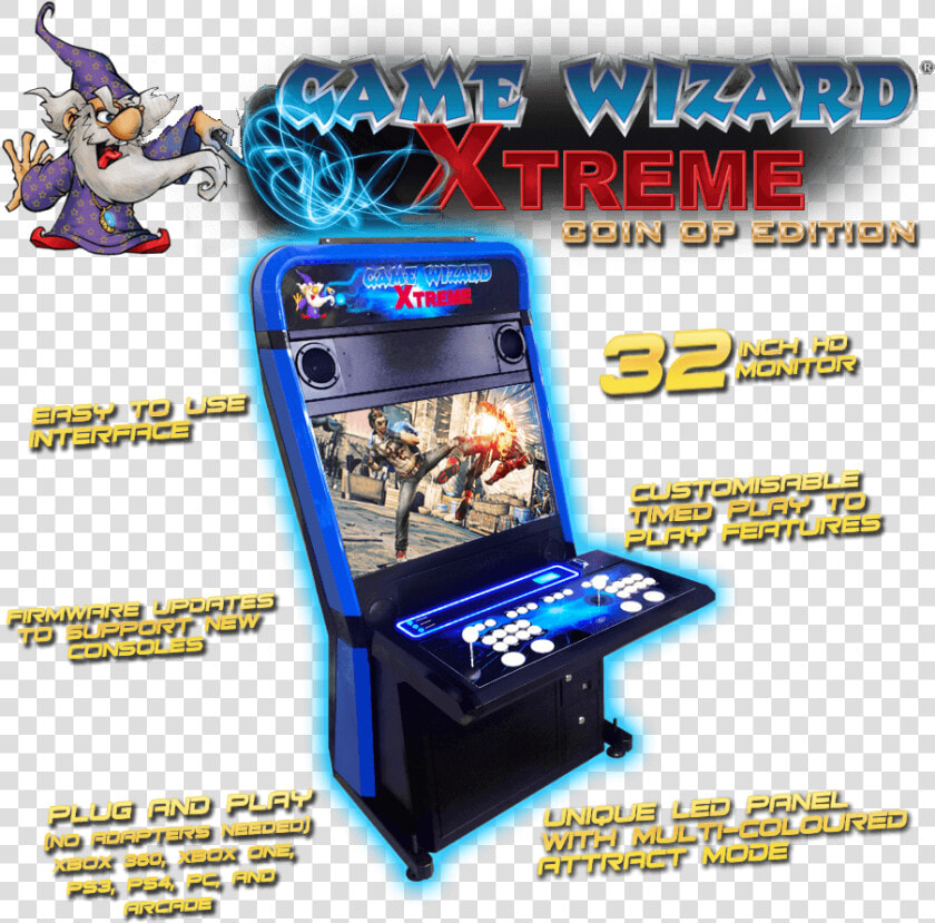 Xtreme Coin Operated Edition   Game Wizard Xtreme Arcade Machine  HD Png DownloadTransparent PNG