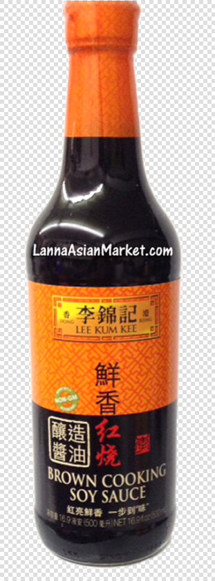 Lee Kum Kee Brown Cooking Soy Sauce   Png Download   Glass Bottle  Transparent PngTransparent PNG