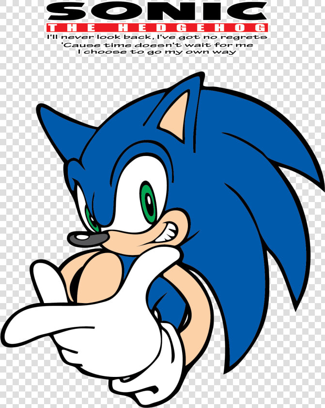 Transparent Looking Back Clipart   Sonic Adventure 2 Artwork  HD Png DownloadTransparent PNG