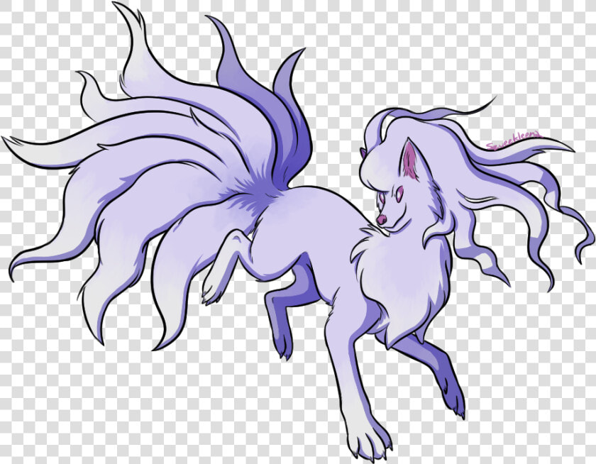 Shiny Alolan Ninetales For The Gotta Draw Em All Collab   Shiny Alolan Ninetales Png  Transparent PngTransparent PNG