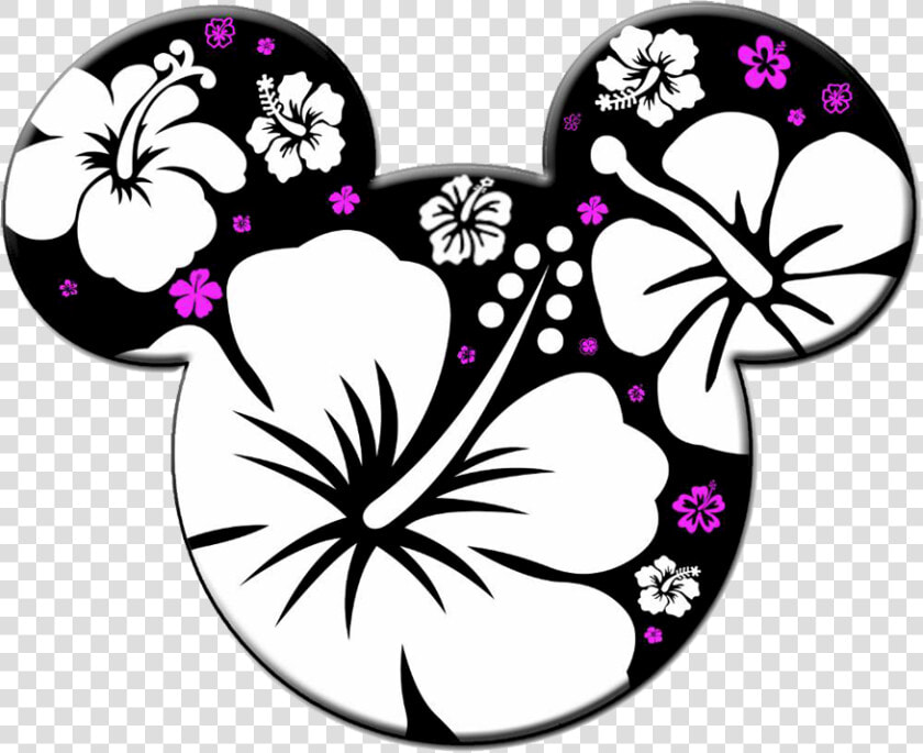 Hawaiian Clipart Mickey Mouse   Mickey Mouse Black And White Clipart  HD Png DownloadTransparent PNG