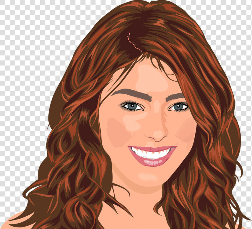 Hairstyle cheek chin   Red Haired Woman Cartoon  HD Png DownloadTransparent PNG