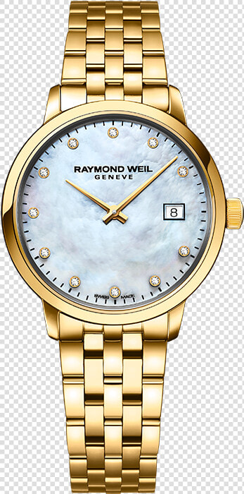 Raymond Weil Gold And Diamond Watch  HD Png DownloadTransparent PNG