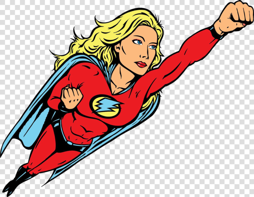 Female Superhero Flying Clipart   Png Download   Flying Female Superhero  Transparent PngTransparent PNG